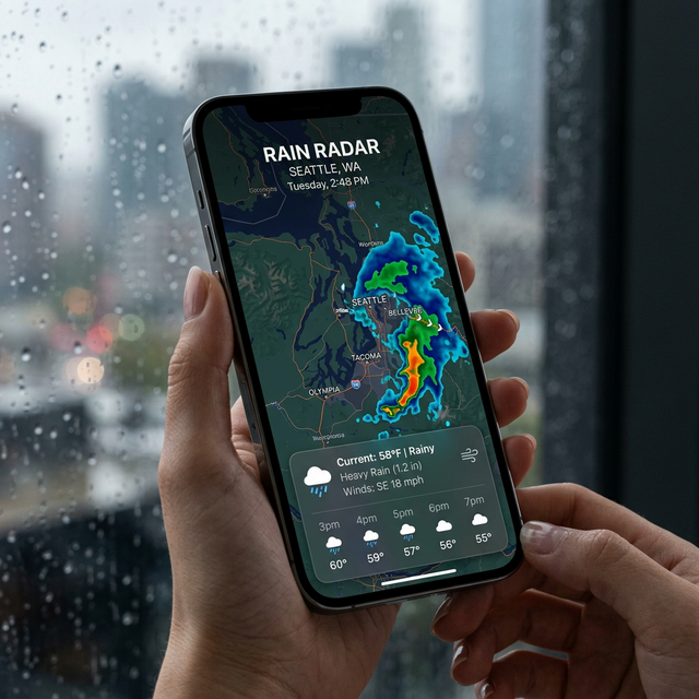 Rain & Snow Map App Screenshot
